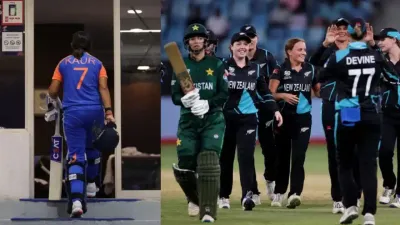 womens t20 worldcup  வெளியேறியது இந்திய அணி   pak ஐ வீழ்த்தி அரையிறுதிக்குள் நுழைந்தது நியூசி  