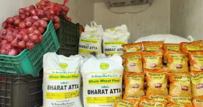 மலிவு விலையில் பாரத் பிராண்ட் அரிசி பருப்பு   ஒரு கிலோ அரிசி ரூ 34 மட்டுமே   எங்கு கிடைக்கும்   