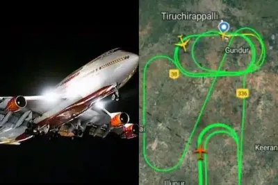 திருச்சி   திடீர் தொழில் நுட்ப கோளாறு   2 மணி நேரமாக வானில் வட்டமடிக்கும் விமானம்     144 பயணிகளின் நிலை என்ன 