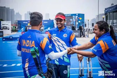 வில்வித்தை உலகக் கோப்பை 2024   மூன்று தங்கப் பதக்கங்களை வென்றது இந்தியா    சாதித்த வீரர்கள்…