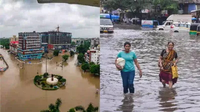 விடாது கொட்டும் கனமழை   வெள்ளத்தில் தத்தளிக்கும் குஜராத்     பலி எண்ணிக்கை 47 ஆக உயர்வு  