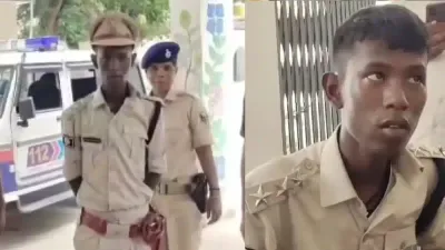 போலீஸ் யூனிபார்ம்   டம்மி துப்பாக்கி     ஏமாறியதே தெரியாமல் தன்னை ips அதிகாரியாக உணர்ந்த இளைஞர்    